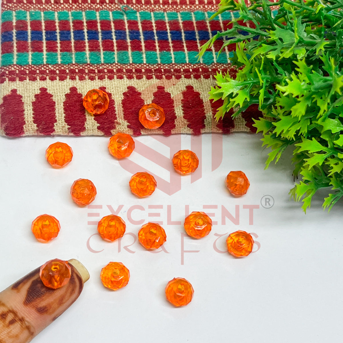 8mm Plastic Beads Round-(100pcs Pack)