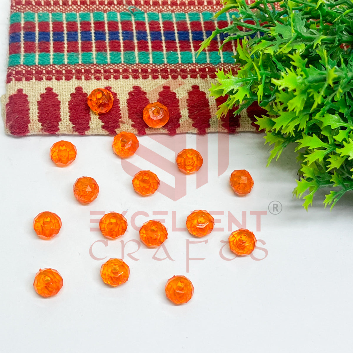 8mm Plastic Beads Round-(100pcs Pack)