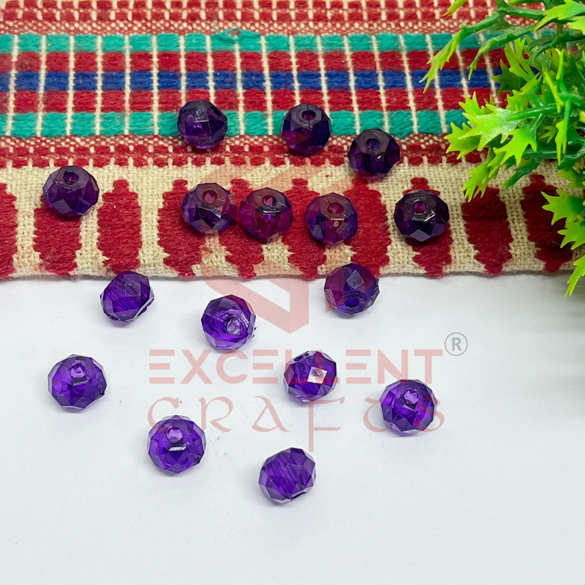 8mm Plastic Beads Round-(100pcs Pack)