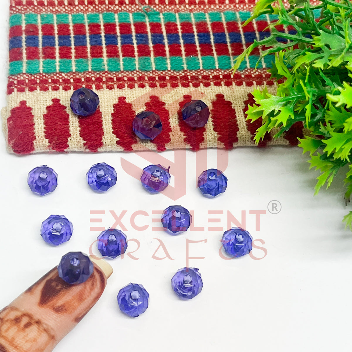 8mm Plastic Beads Round-(100pcs Pack)