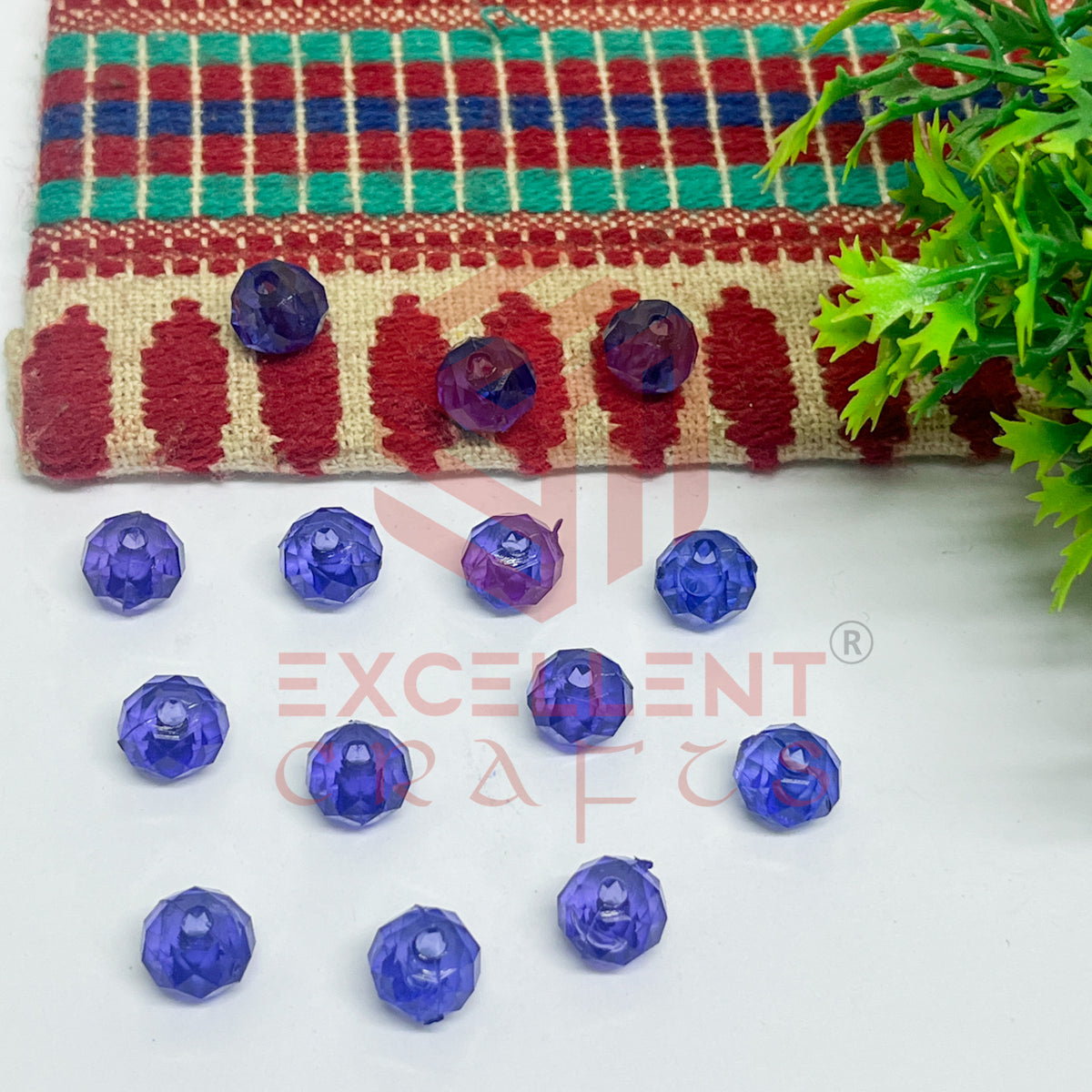 8mm Plastic Beads Round-(100pcs Pack)