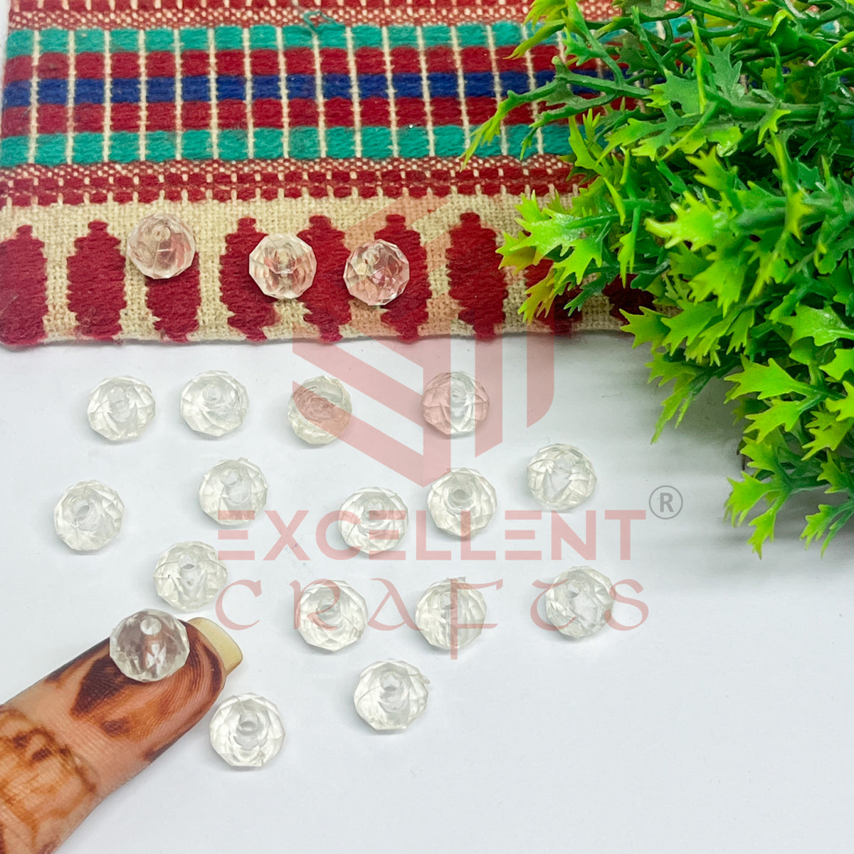 8mm Plastic Beads Round-(100pcs Pack)