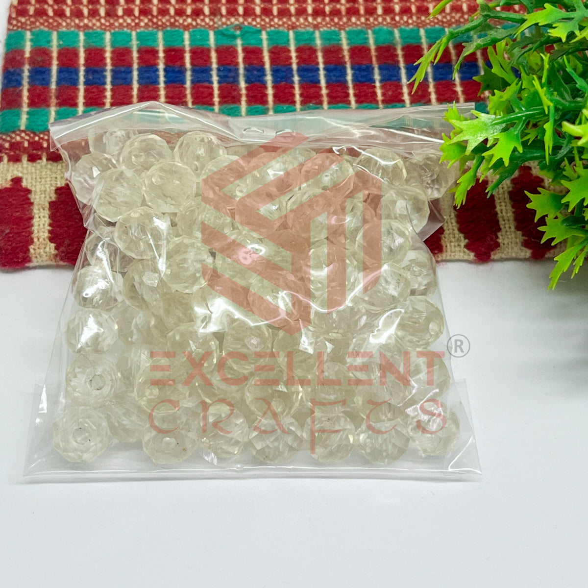 8mm Plastic Beads Round-(100pcs Pack)