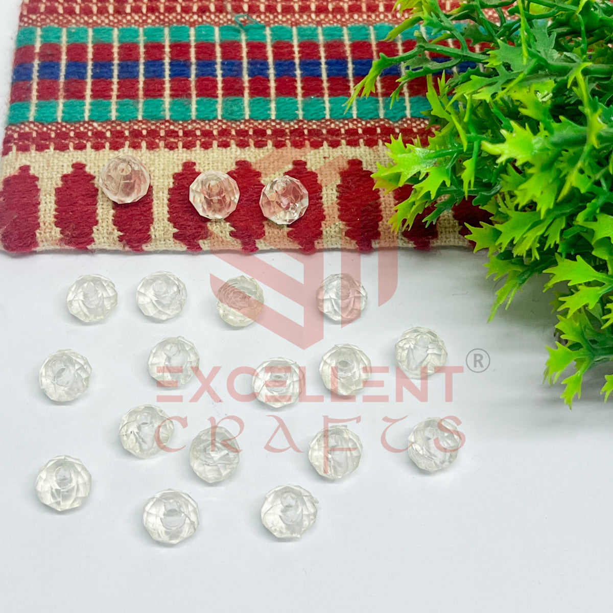 8mm Plastic Beads Round-(100pcs Pack)