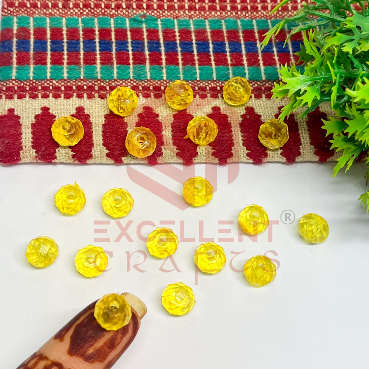 8mm Plastic Beads Round-(100pcs Pack)