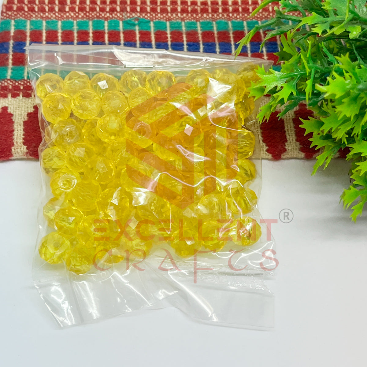 8mm Plastic Beads Round-(100pcs Pack)