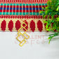 Raw Brass Charm with Square-Rectangle Combo Design 1 Pc