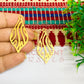 20x42mm Leaf Design Raw Brass Charm