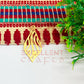 20x42mm Leaf Design Raw Brass Charm