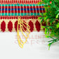 20x50mm Feather Design Raw Brass Charm