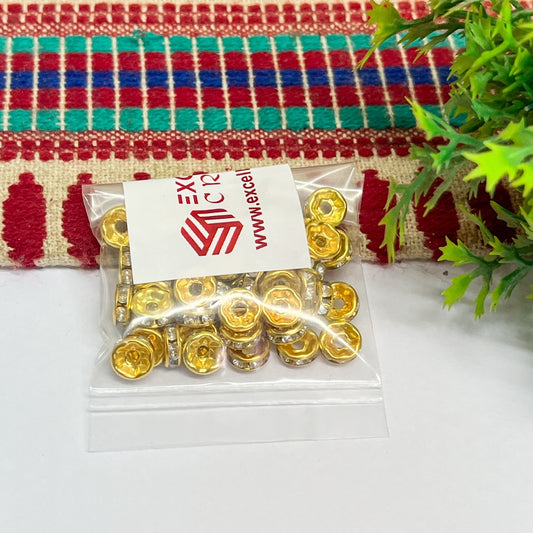 8mm Stone spacer -50pcs pack