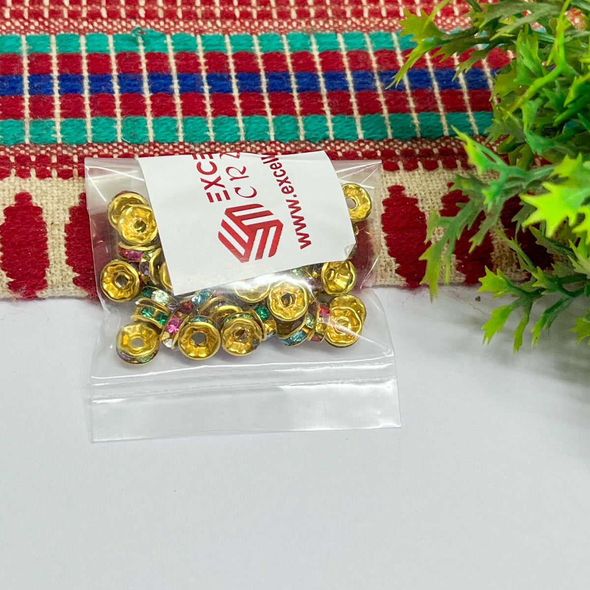 8mm Stone spacer -50pcs pack
