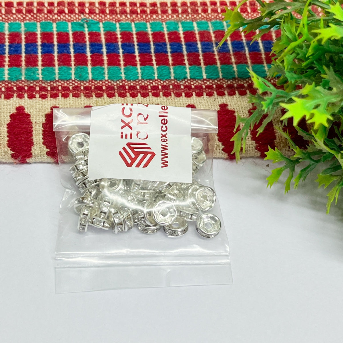 8mm Stone spacer -50pcs pack