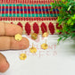 Hexagon Tiny Brass Stud