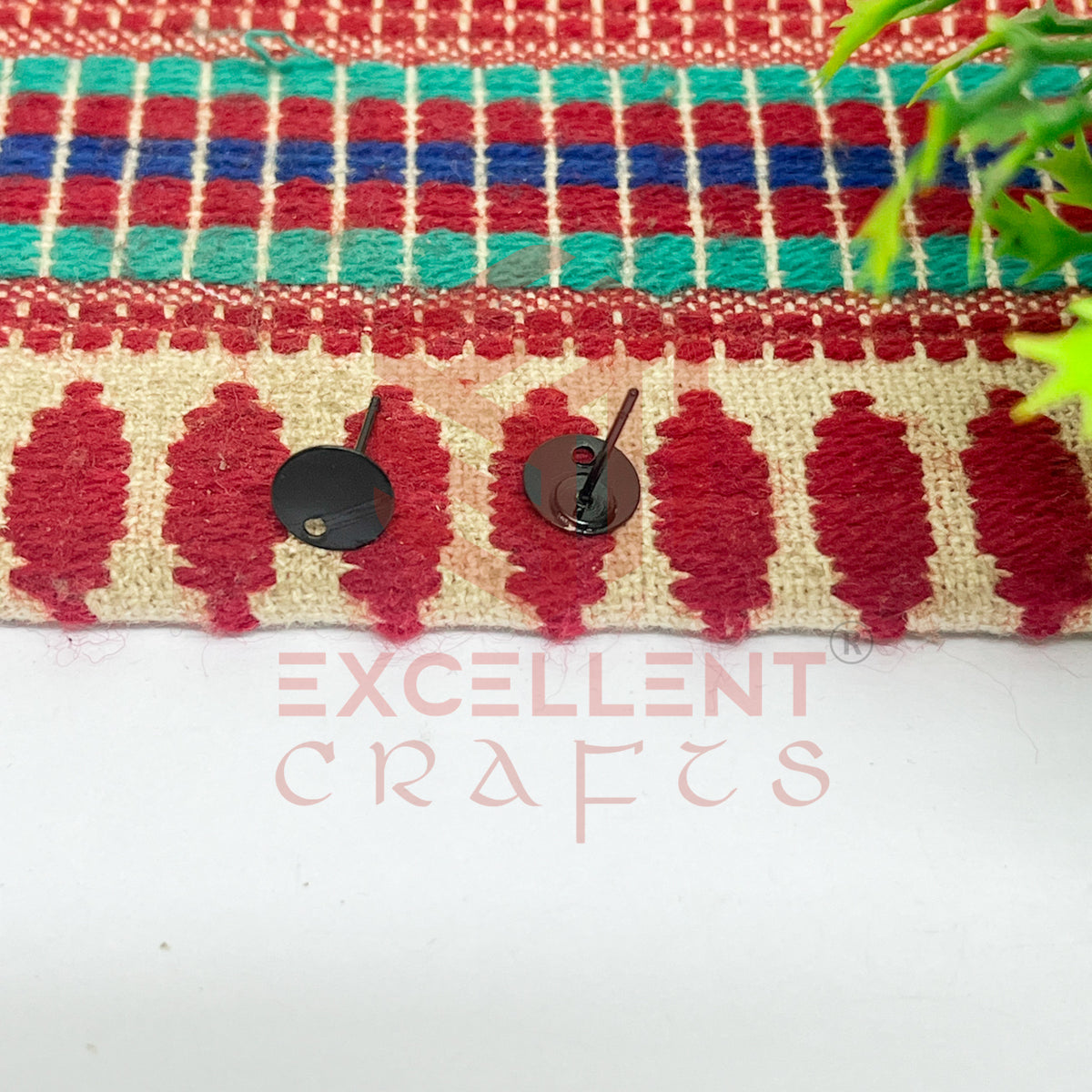Round Tiny Brass Stud
