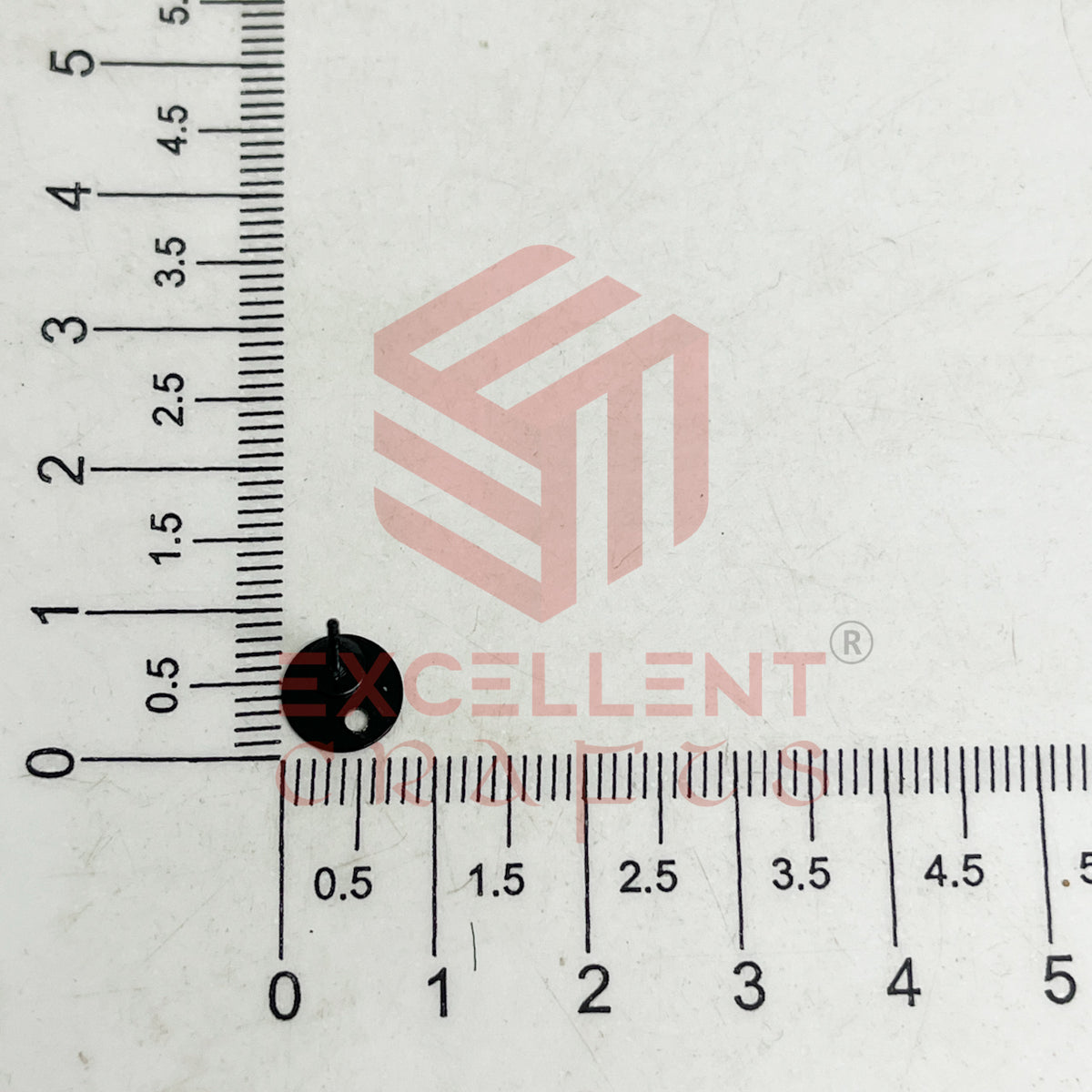 Round Tiny Brass Stud