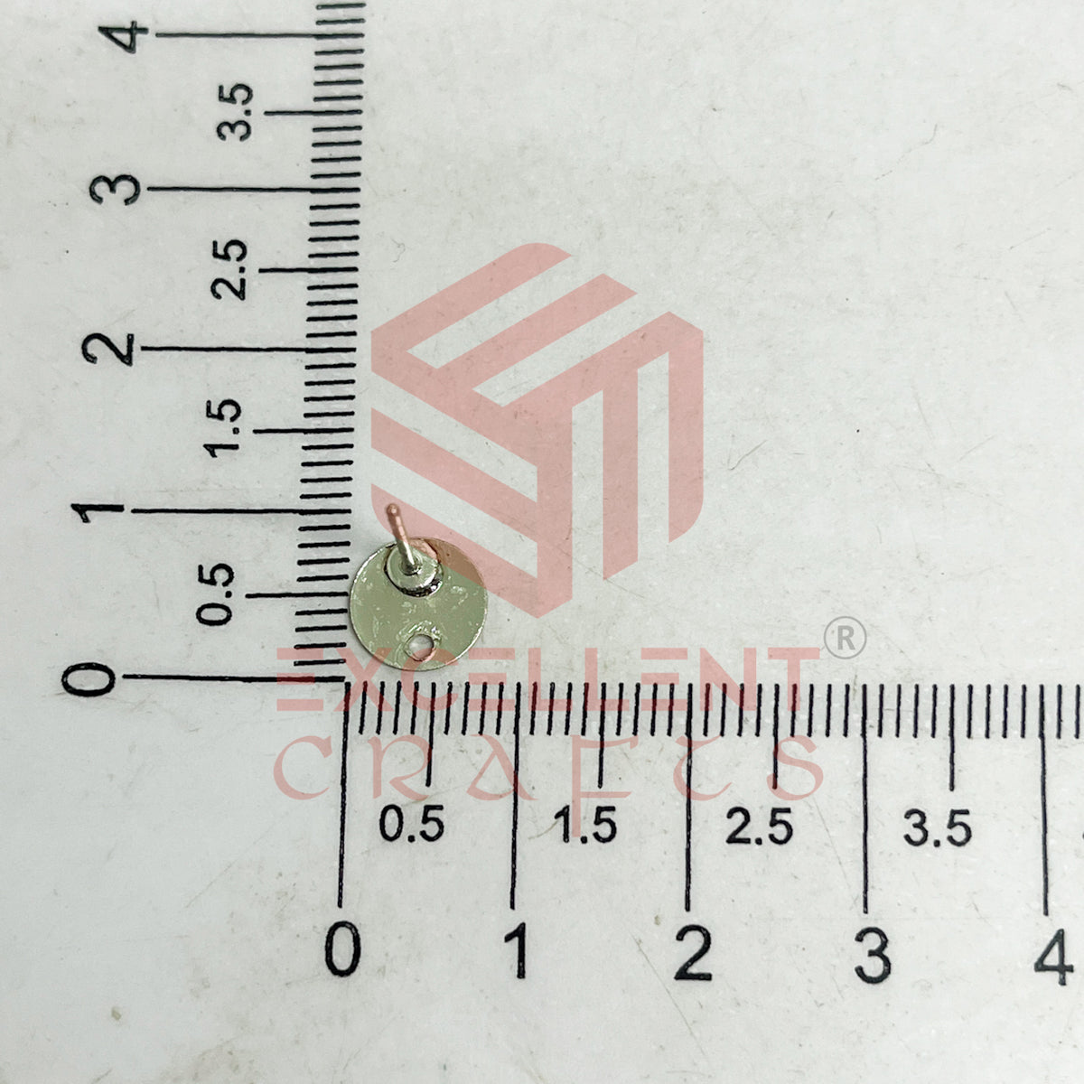 Round Tiny Brass Stud