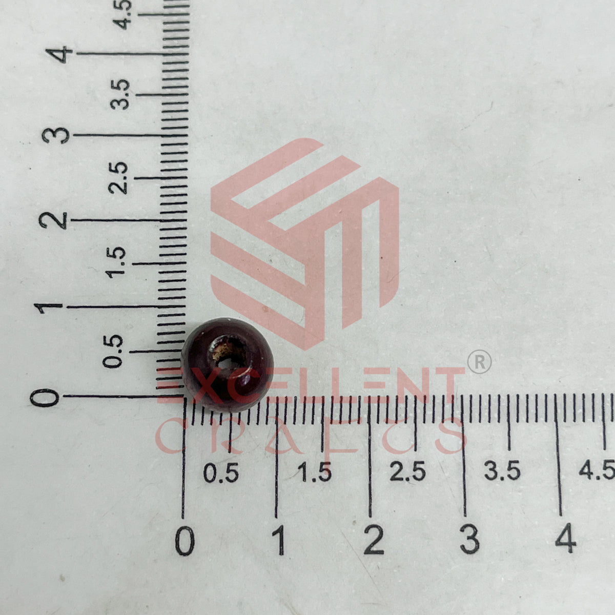 10mm Round Wooden Beads (50Pcs Pack)
