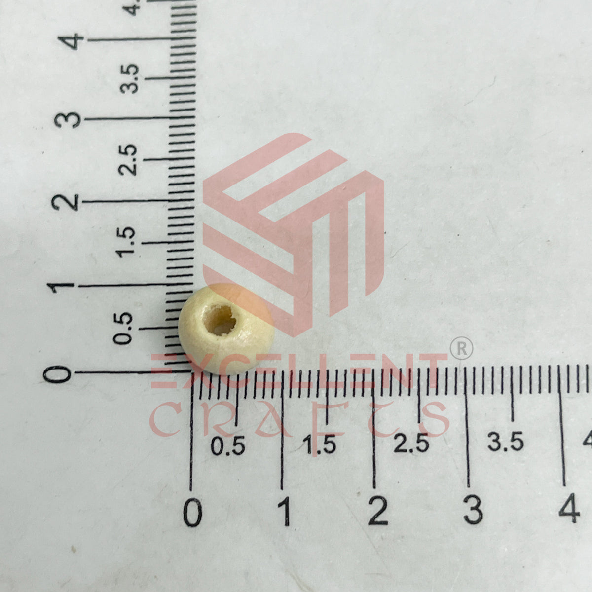 10mm Round Wooden Beads (50Pcs Pack)