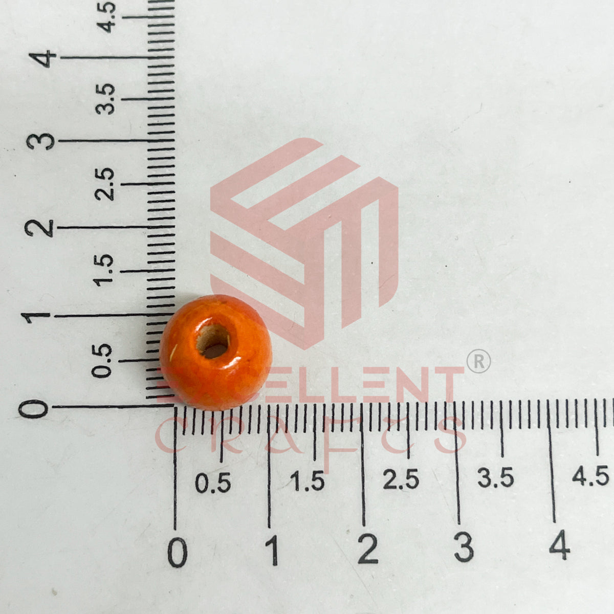 12mm Round Wooden Beads (50Pcs Pack)