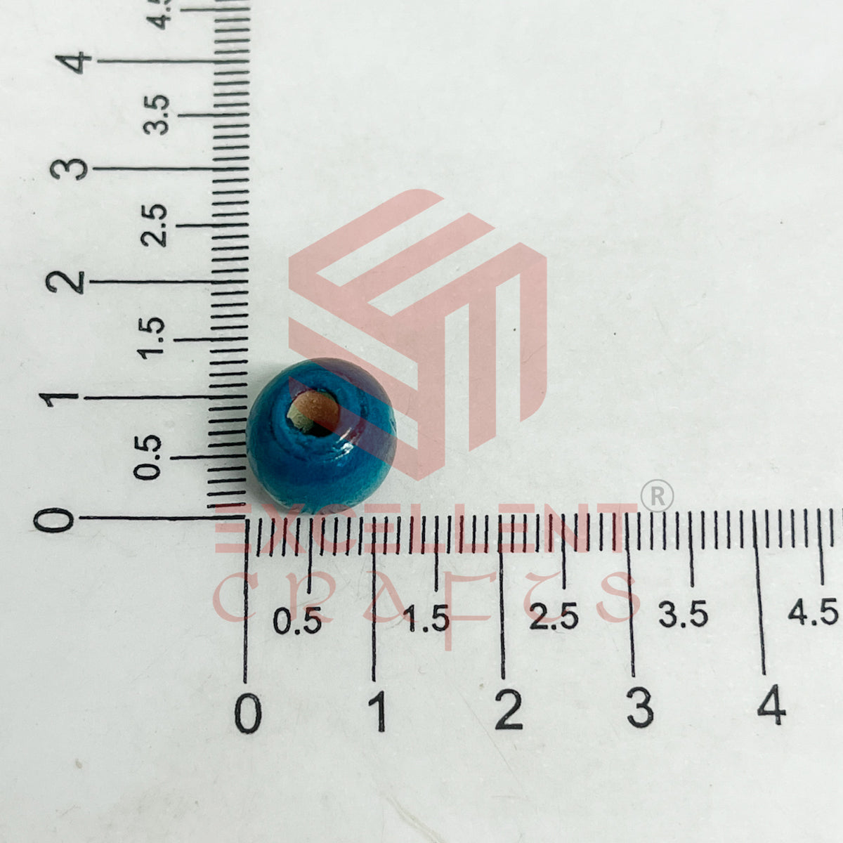 12mm Round Wooden Beads (50Pcs Pack)