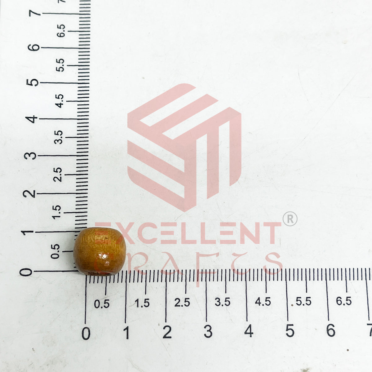 12x14mm Coffee Brown Wooden Beads (100pcs)