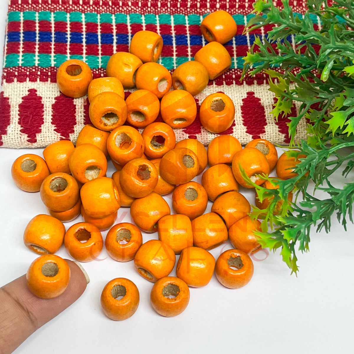 12x14mm Wooden Beads (50Pc Pack)