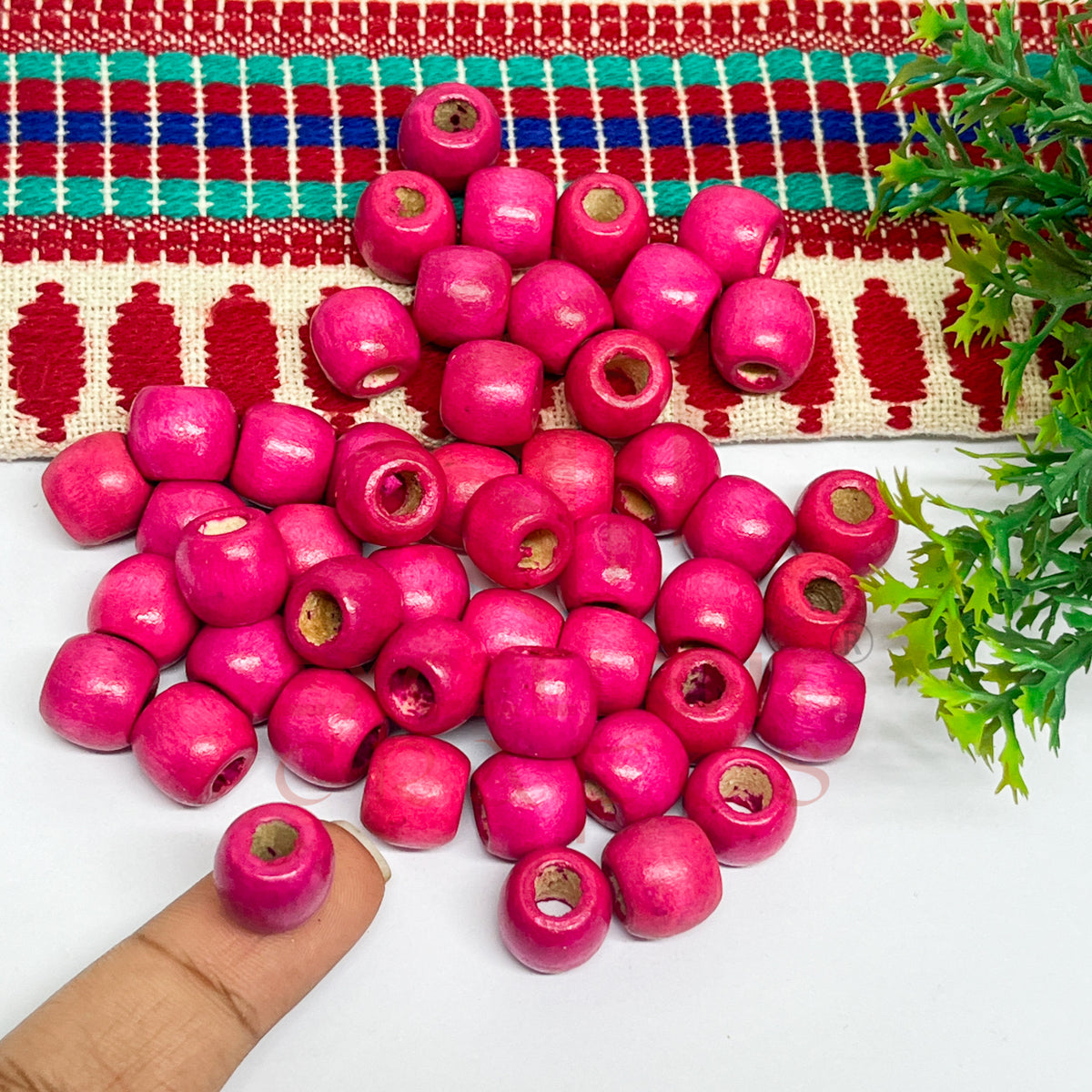 12x14mm Wooden Beads (50Pc Pack)