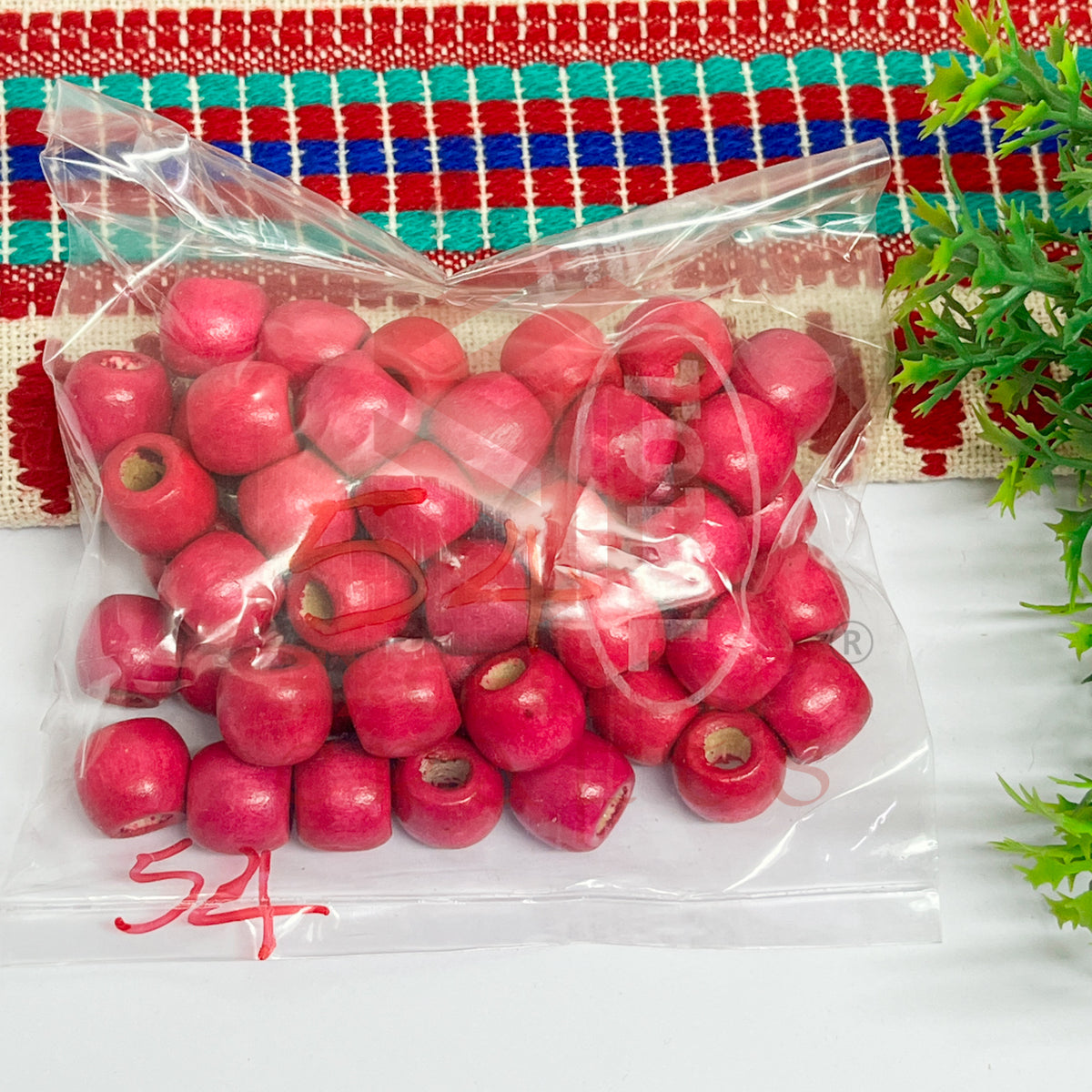 12x14mm Wooden Beads (50Pc Pack)