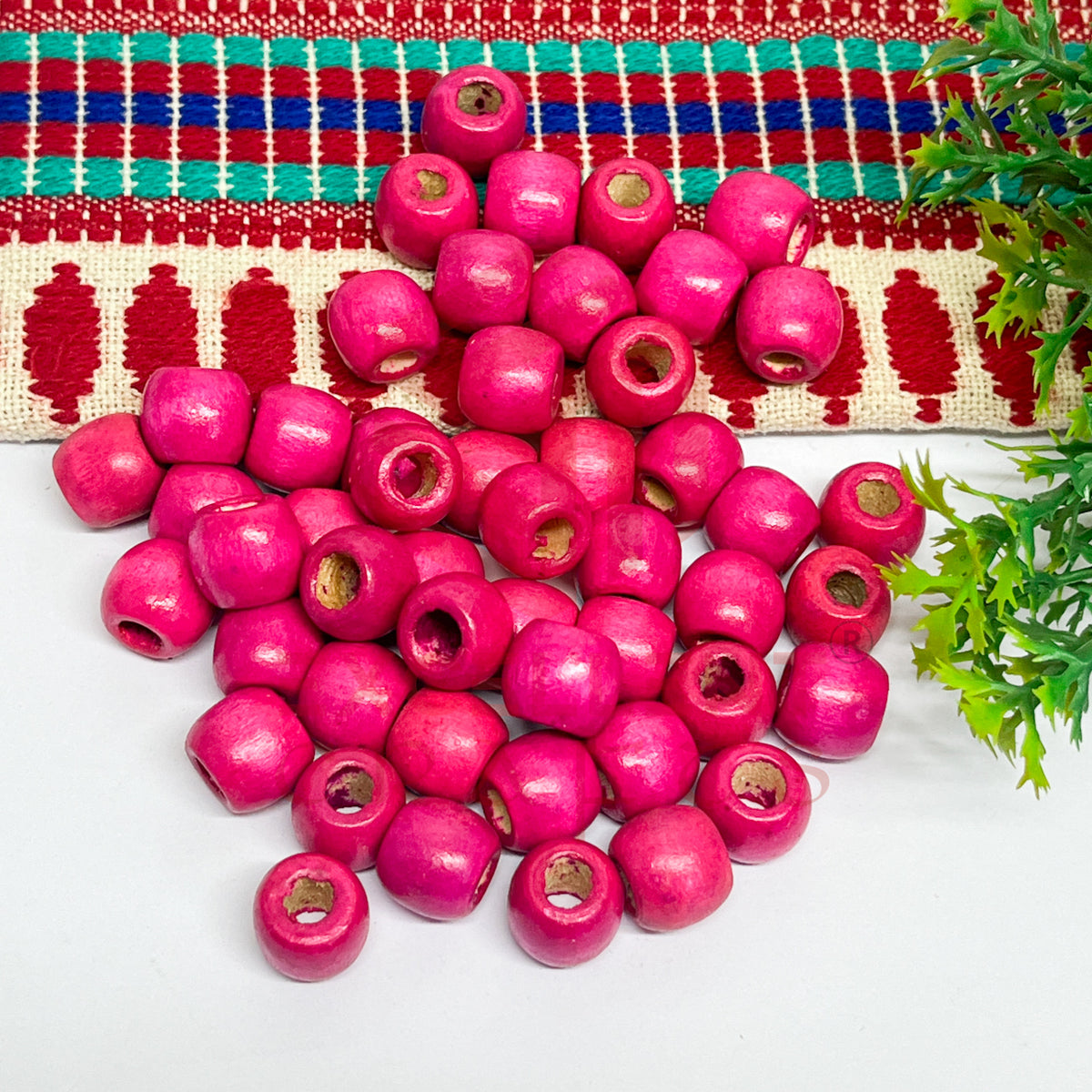 12x14mm Wooden Beads (50Pc Pack)