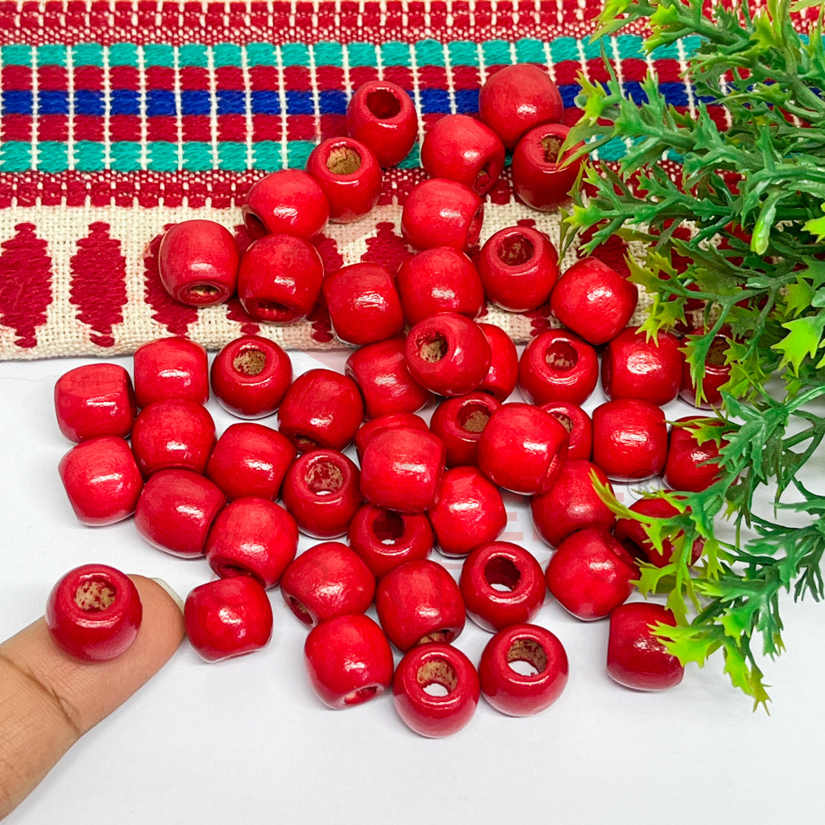 12x14mm Wooden Beads (50Pc Pack)