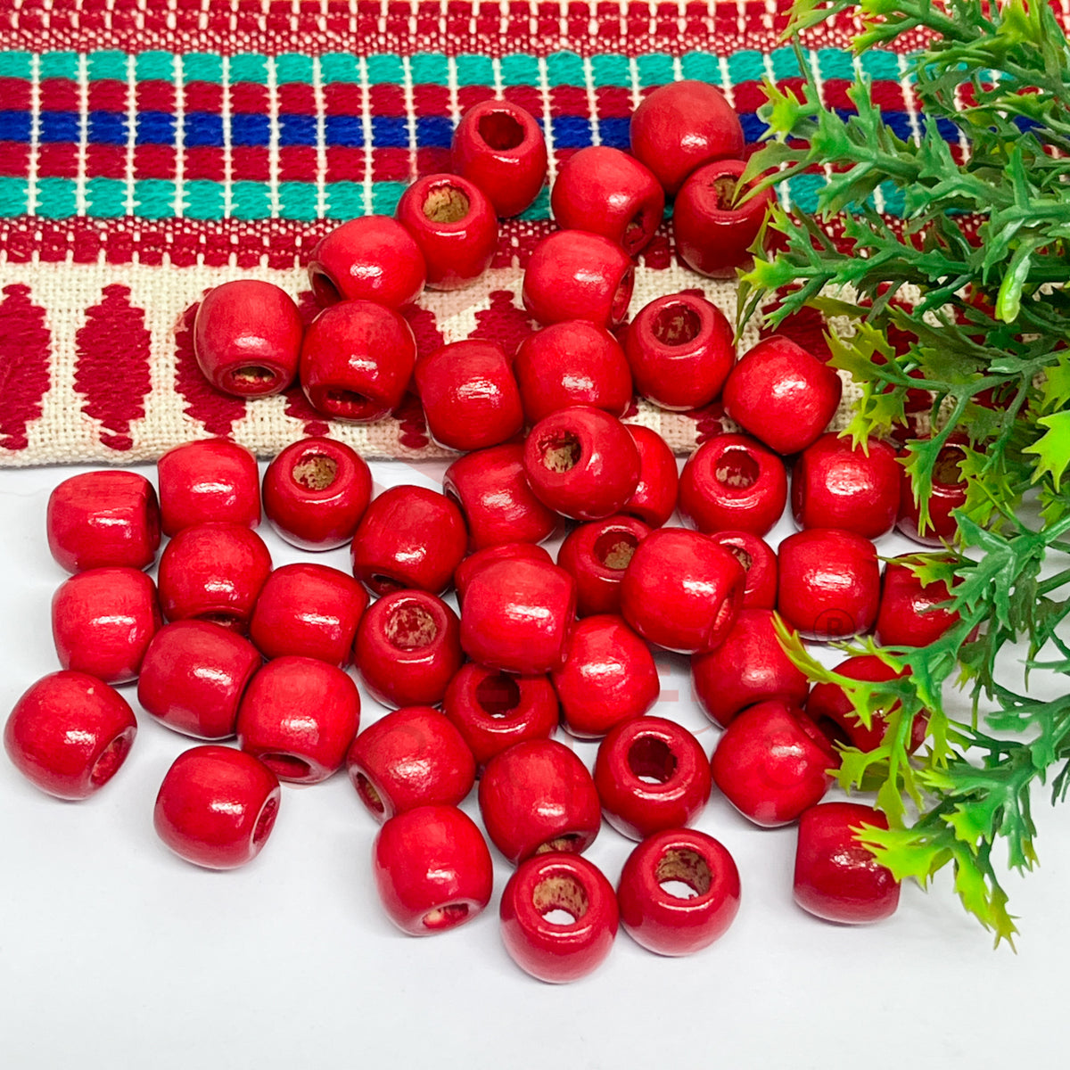 12x14mm Wooden Beads (50Pc Pack)