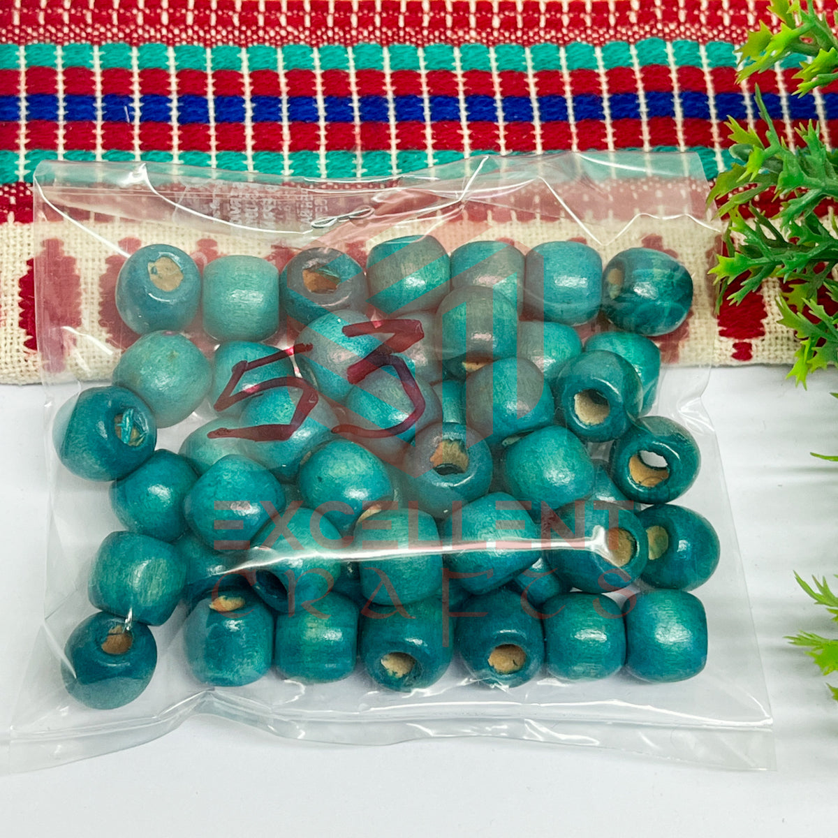 12x14mm Wooden Beads (50Pc Pack)