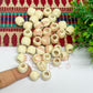 12x14mm Cream Wooden Beads (100pcs)