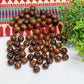 10mm Round Brown Wooden Beads (100Pcs Pack)