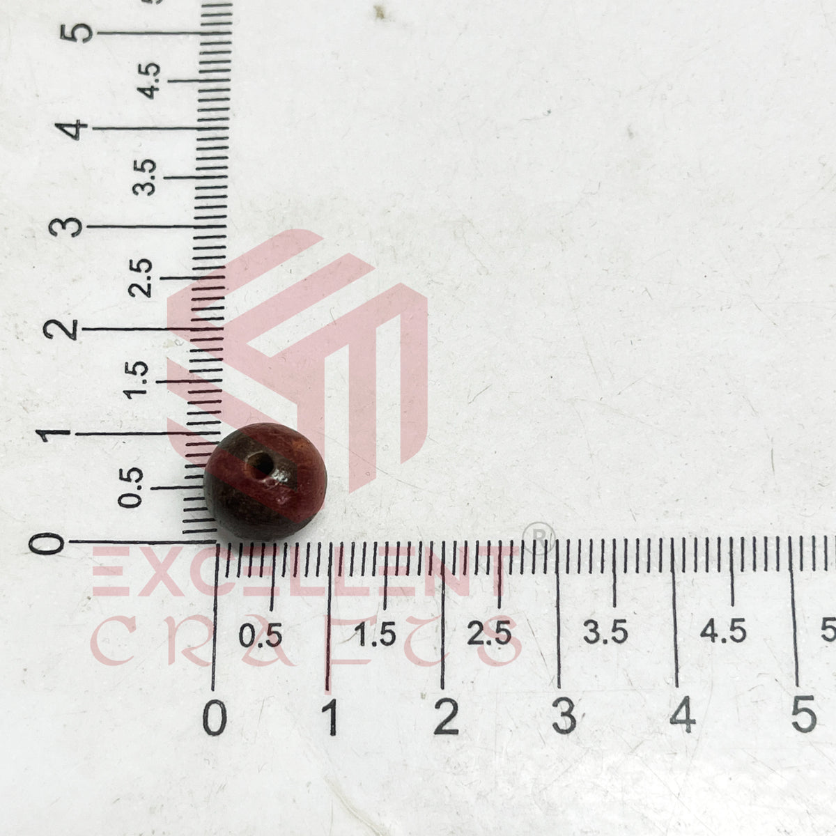 10mm Round Brown Wooden Beads (100Pcs Pack)