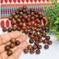 10mm Round Brown Wooden Beads (100Pcs Pack)