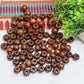 12mm Round Brown Wooden Beads (100Pcs Pack)