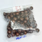 12mm Round Brown Wooden Beads (100Pcs Pack)