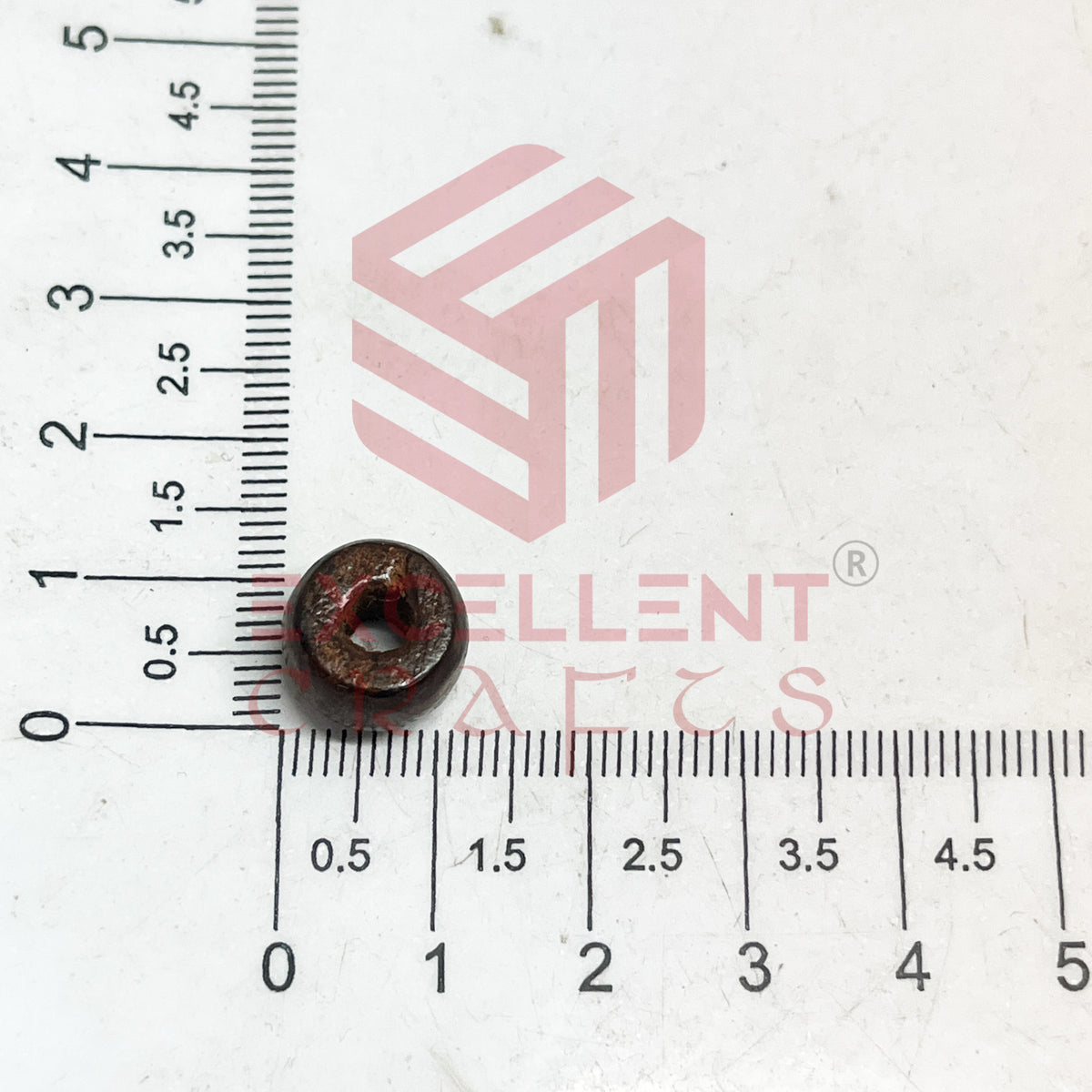 12mm Round Brown Wooden Beads (100Pcs Pack)