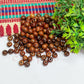 8mm Round Brown Wooden Beads (100Pcs Pack)