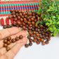 8mm Round Brown Wooden Beads (100Pcs Pack)