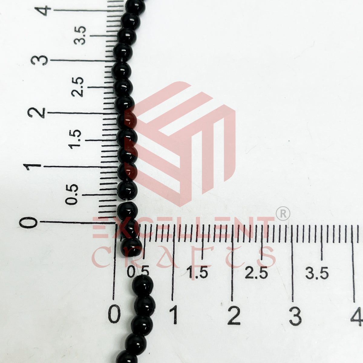 3mm Round Glass Beads (200 pcs)