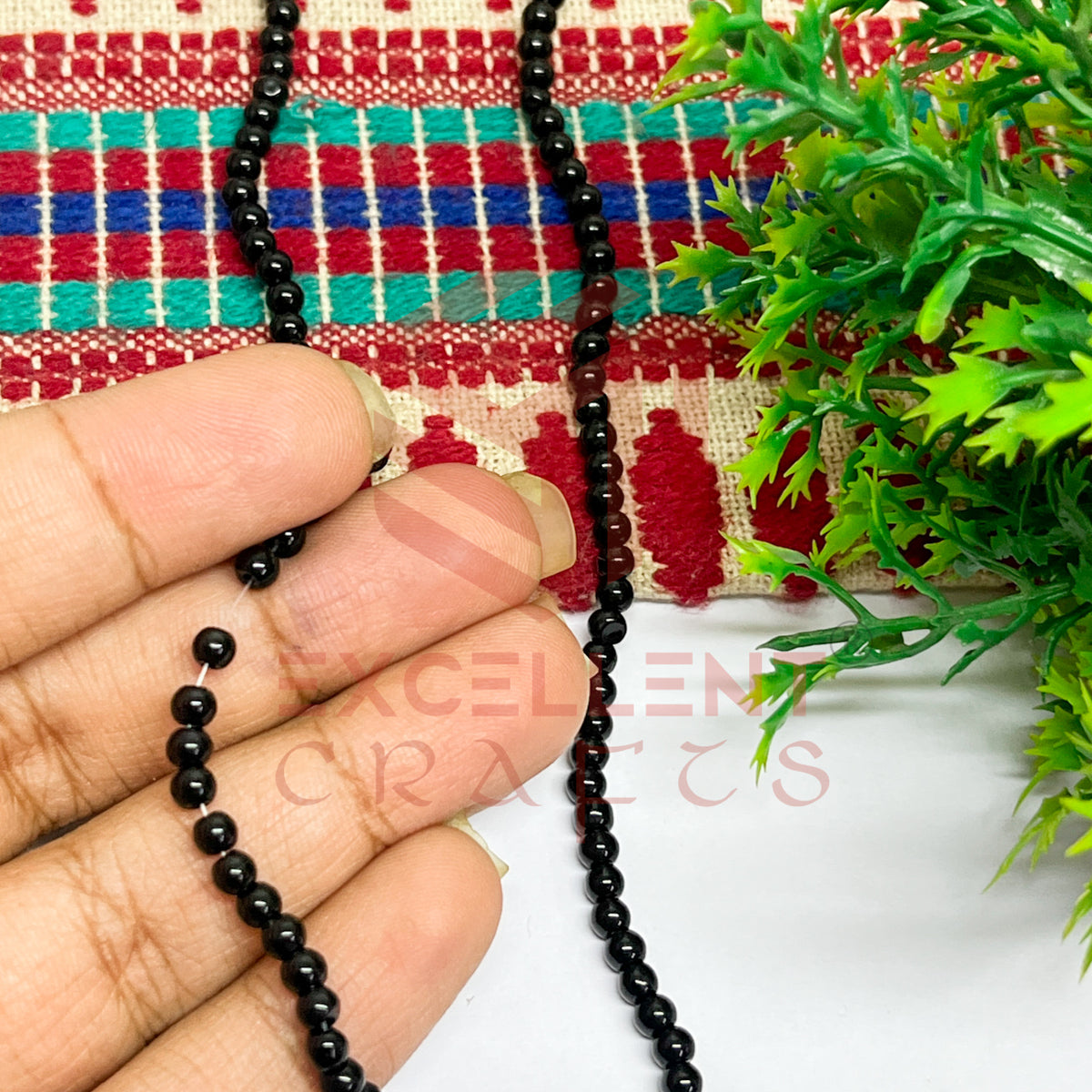 3mm Round Glass Beads (200 pcs)