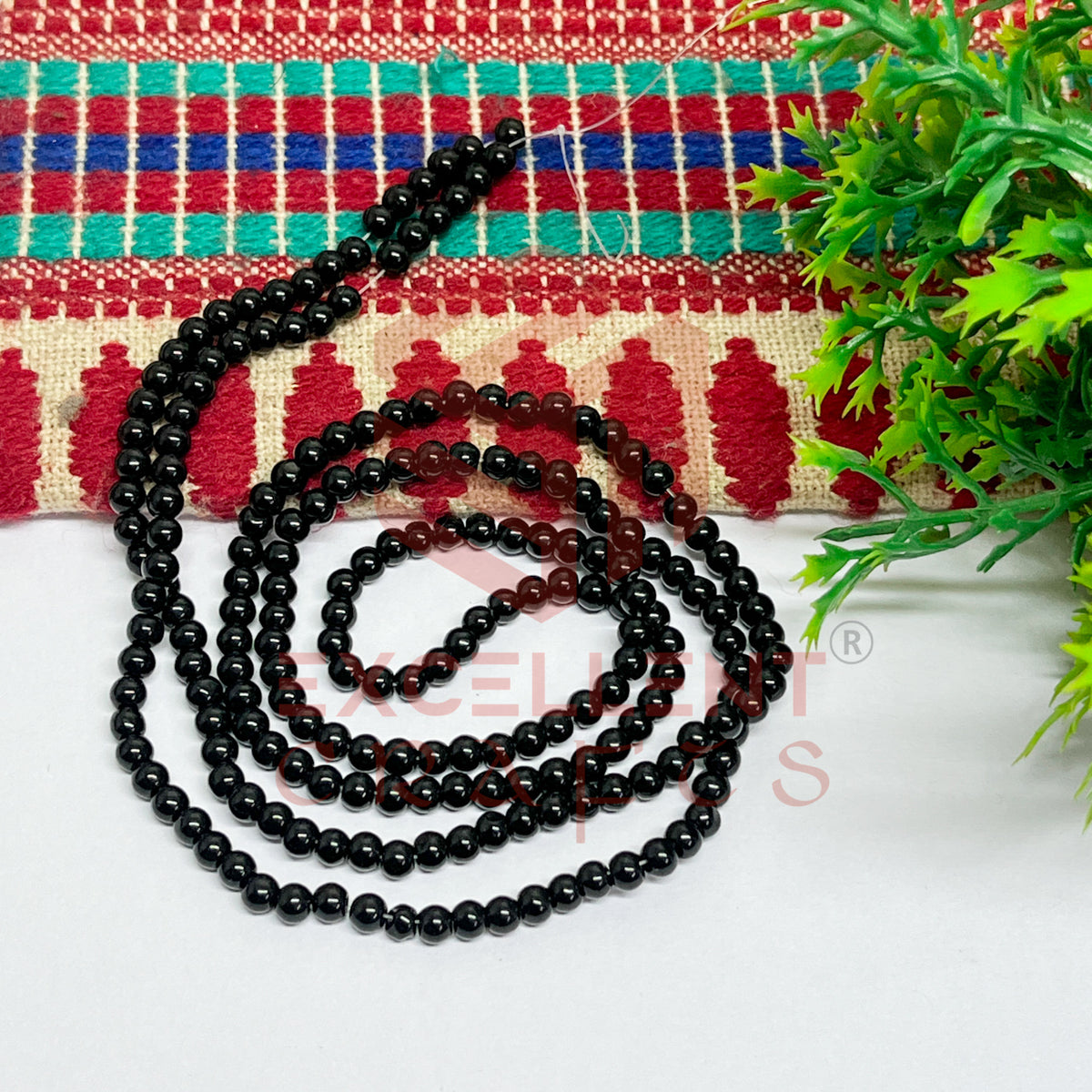 3mm Round Glass Beads (200 pcs)