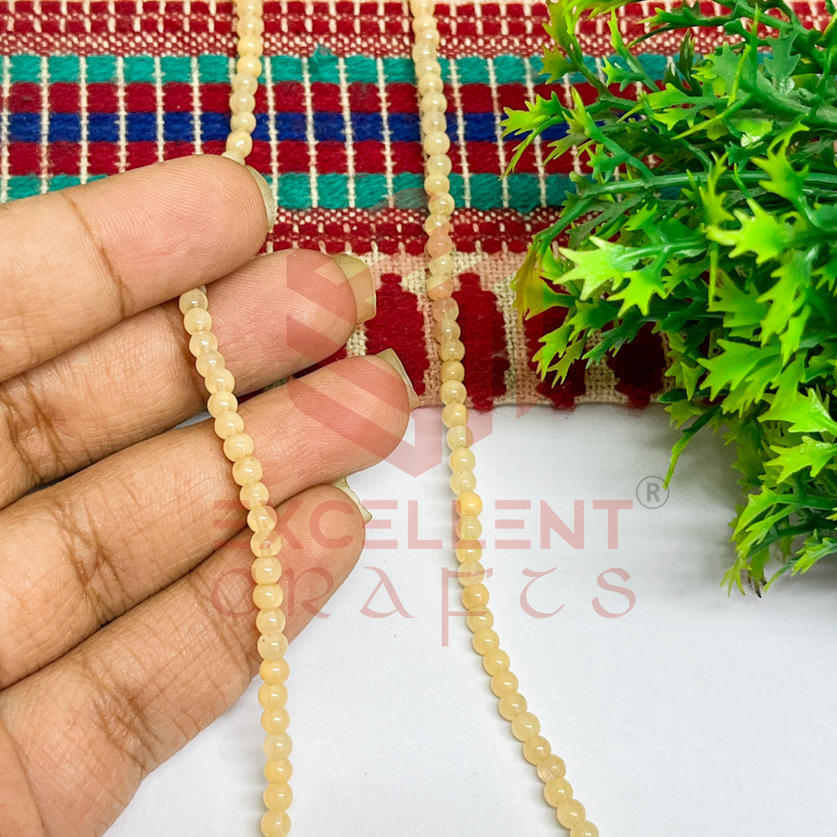 3mm Round Glass Beads (200 pcs)
