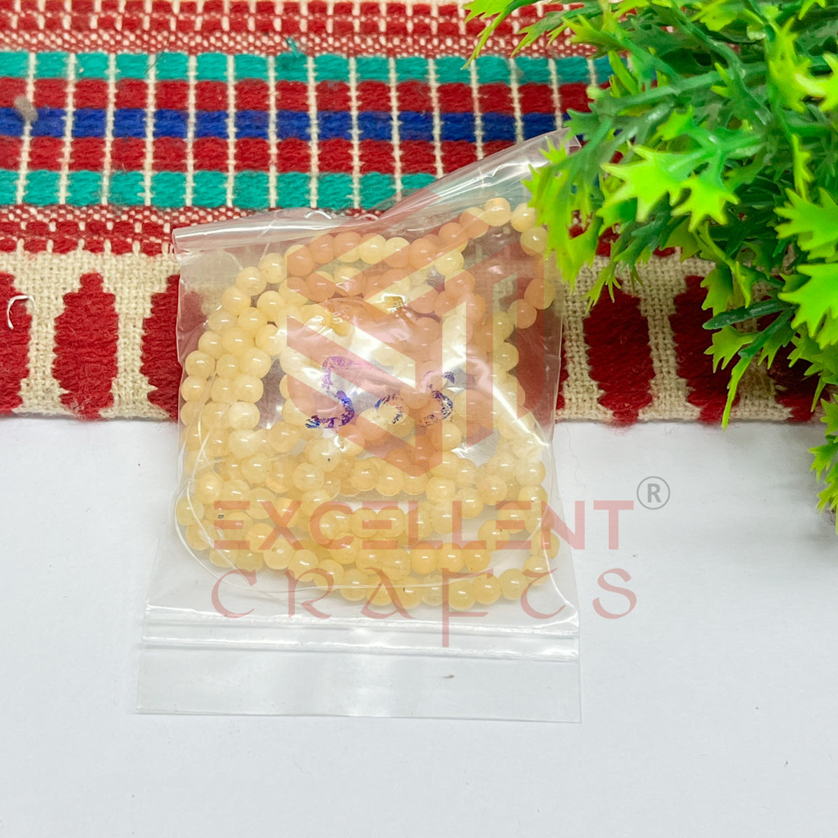 3mm Round Glass Beads (200 pcs)
