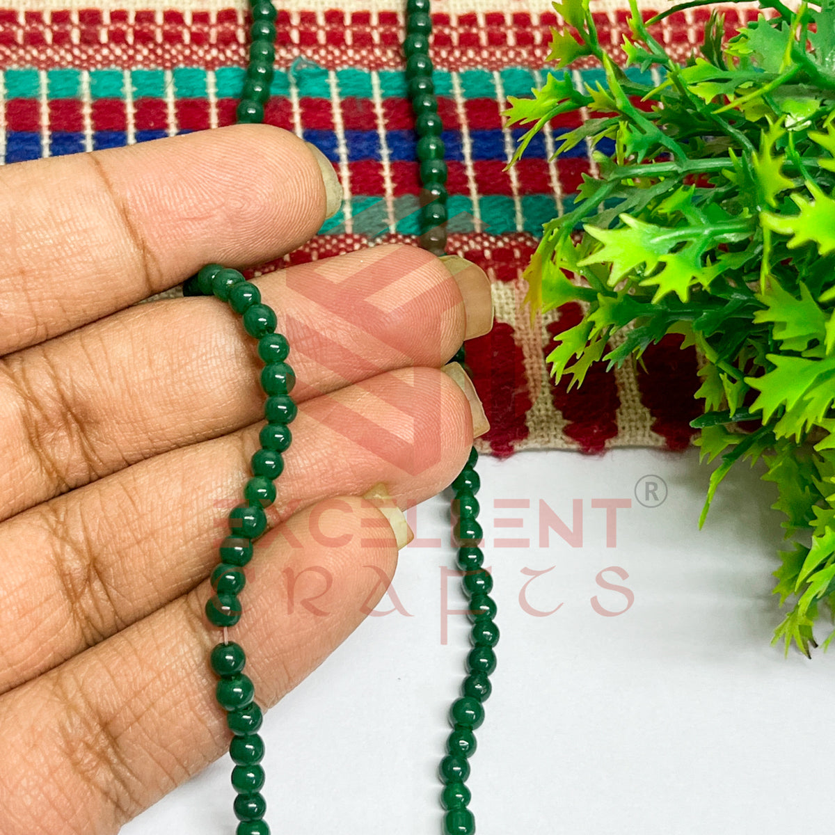 3mm Round Glass Beads (200 pcs)
