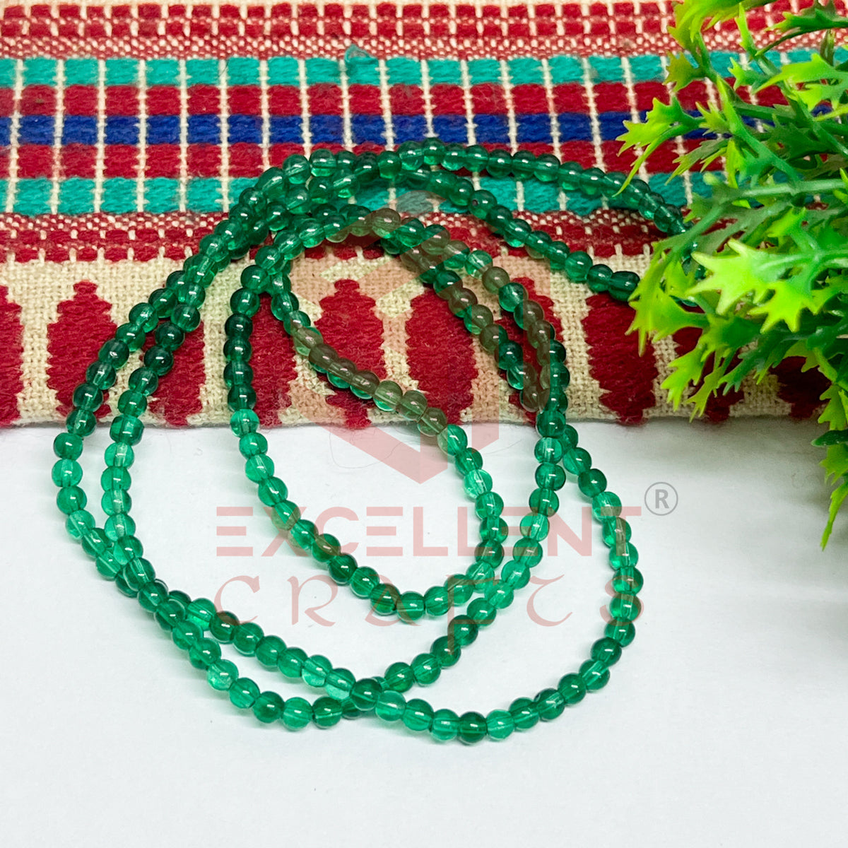 3mm Round Glass Beads (200 pcs)