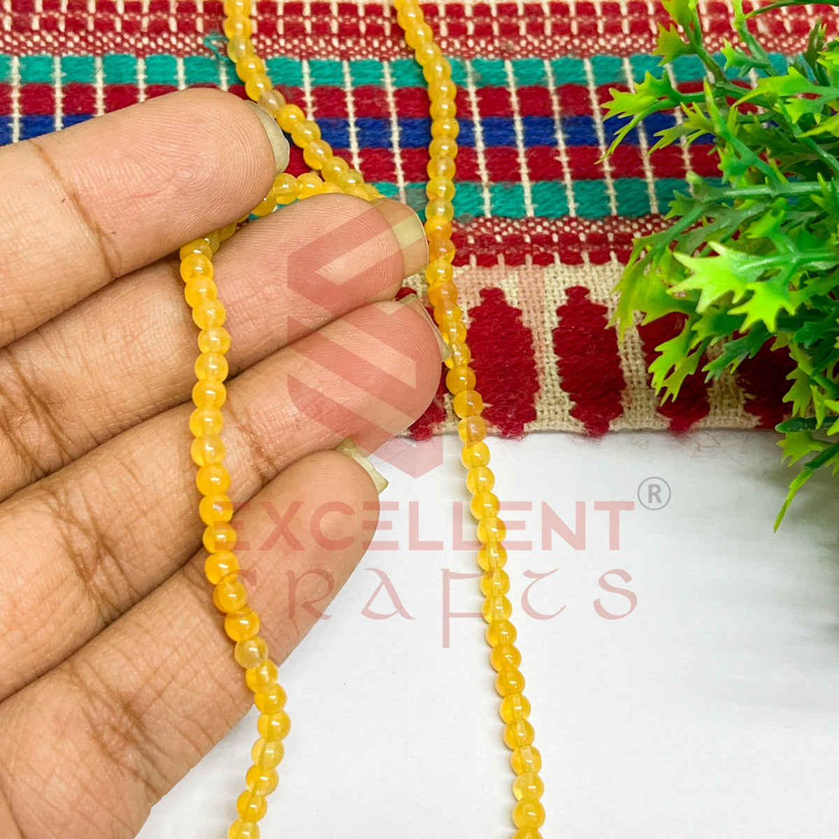 3mm Round Glass Beads (200 pcs)